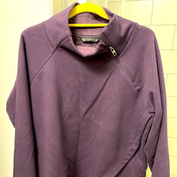Athleta Tops Athleta Fleece Pullover Poshmark